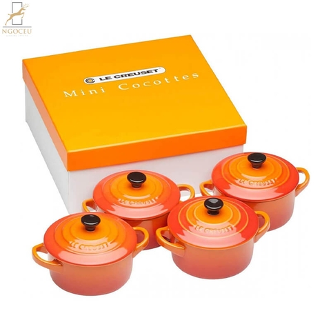 Bộ âu sứ 4 cái Le Creuset Set mini Brater - 10cm