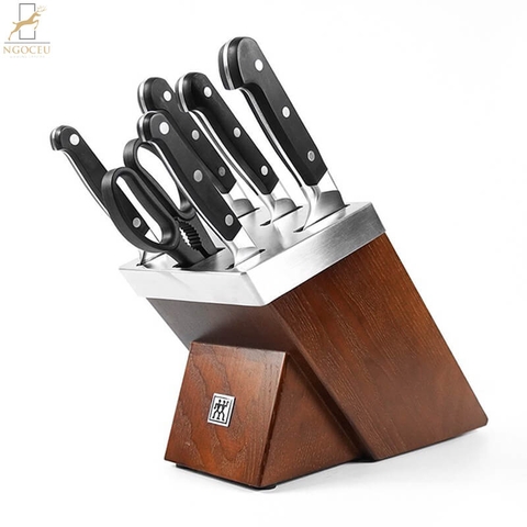 Bộ dao 7 món kèm giá màu nâu Zwlling Pro 38448-007-0