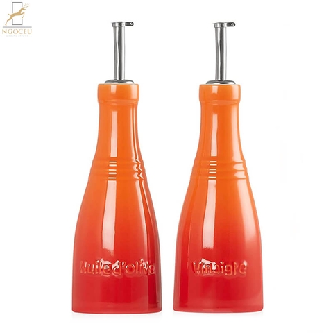 Bộ đựng dầu giấm gồm 2 bình Le Creuset ol und Essig Set - 0,24L - Màu Cam