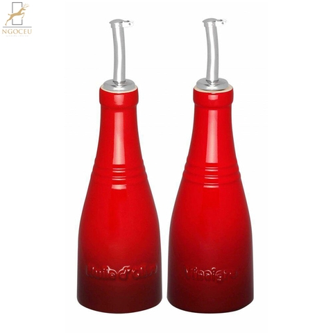Bộ đựng dầu giấm gồm 2 bình Le Creuset ol und Essig Set - 0,24L - Màu Đỏ