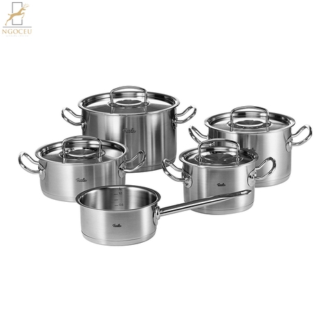 Bộ nồi 5 món Fissler Topfset Original Profi – Nắp inox