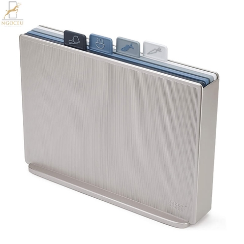 Bộ thớt kèm giá đỡ Joseph Joseph Index Chopping Board 60168