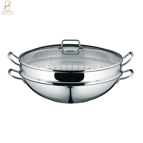 Chảo 3 in 1 WMF Macao wok pan Cromargan - 36cm