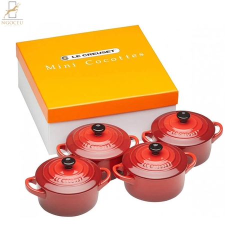 Set 4 nồi mini Gốm Sứ Le Creuset - 10cm