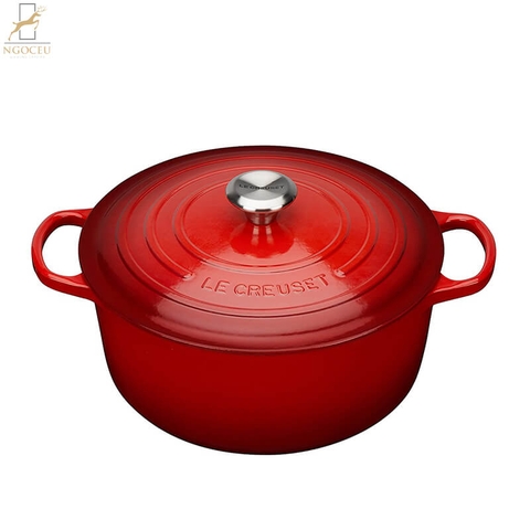 Nồi gang Le Creuset Bräter rund Evo 22cm Kirsche