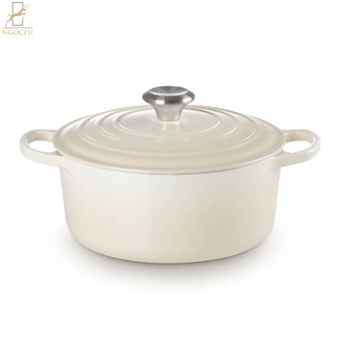 Nồi gang Le Creuset Brater rund Evo 24cm Meringue