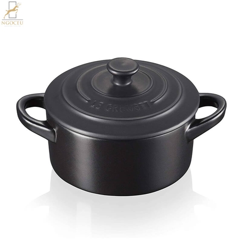 Nồi sứ Le Creuset 8 oz Mini Round Cocotte 10cm - Màu Đen