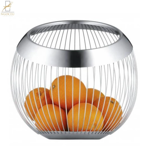 Rổ inox WMF Korb groß Lounge Living dạng lưới 19cm