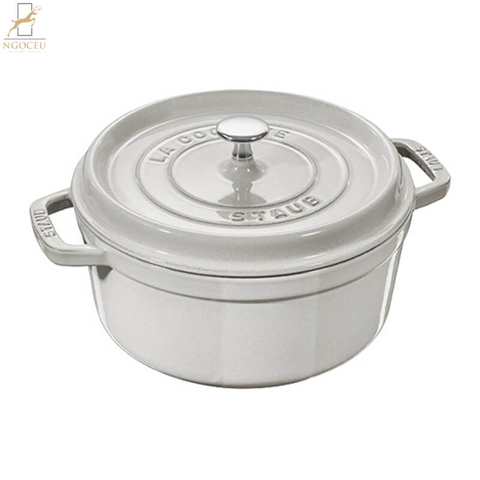 Staub - Nồi gang Cocotte 24cm – Màu Trắng Nấm