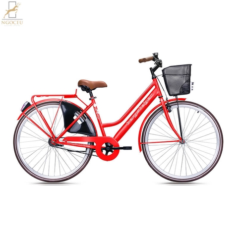 Xe đạp Bergsteiger Cityrad Amsterdam – Màu Đỏ