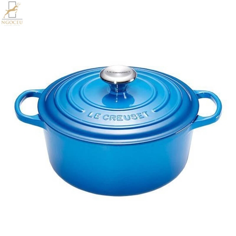 Nồi gang Le Creuset Brater rund Evo 22cm Blue Marseille