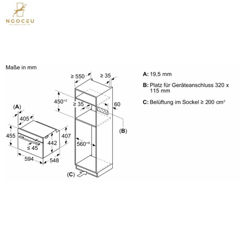 Lò nướng kết hợp vi sóng Bosch CMG7761B1 - Series 8
