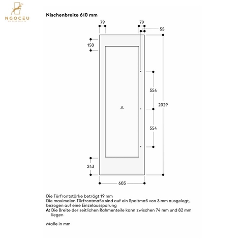 Tủ bảo quản rượu vang Vario Expressive Gaggenau RVW467170