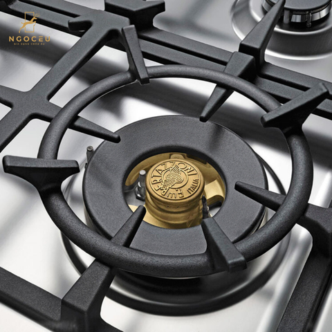 Bếp gas hỗn hợp kèm lò nướng Bertazzoni Heritage HER126G2ENET 120 cm