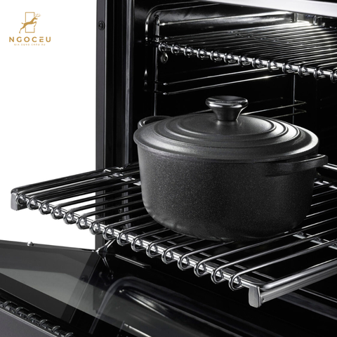 Bếp gas hỗn hợp kèm lò nướng Bertazzoni Heritage HER126G2ENET 120 cm