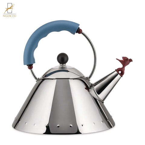 Ấm đun nước quai xanh 2L Alessi - 9093