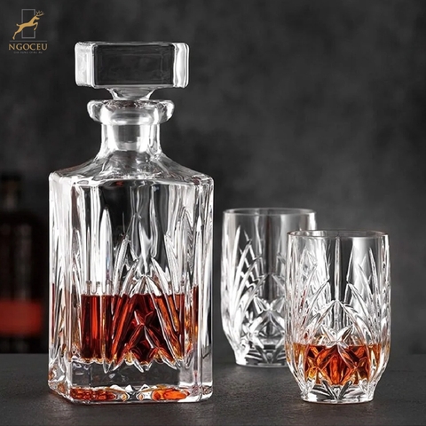 Bộ bình rượu Nachtmann Palais Whisky kèm 2 cốc 102966