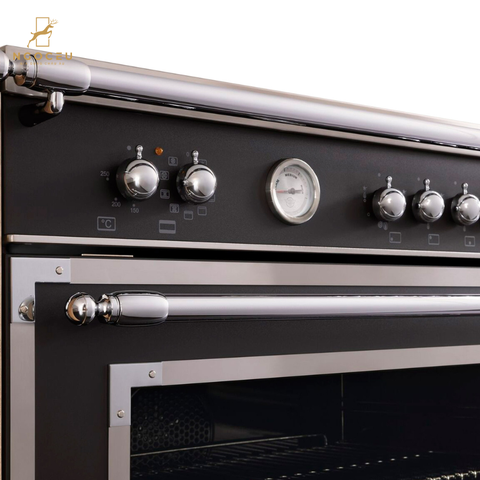 Bếp gas hỗn hợp kèm lò nướng Bertazzoni Heritage HER126G2ENET 120 cm