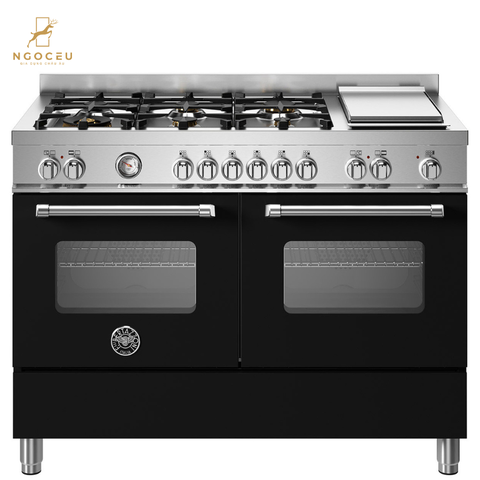 Bếp gas hỗn hợp kèm lò nướng Bertazzoni Master MAS126G2ENET 120 cm