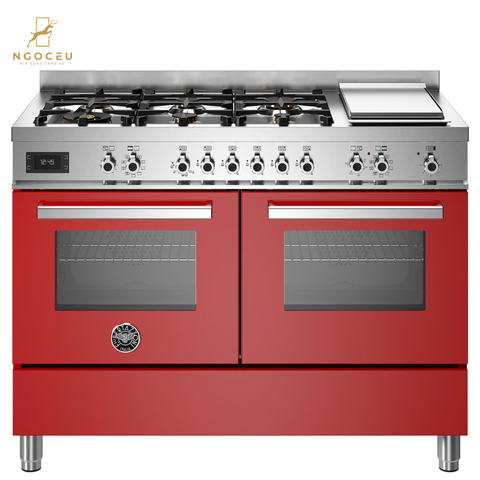 Bếp gas hỗn hợp kèm lò nướng Bertazzoni PRO126G2EROT 120 cm