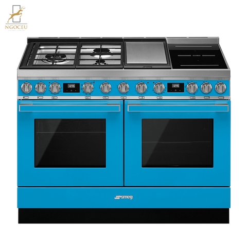 Bếp hỗn hợp gas và từ kèm lò nướng Smeg CPF120IGMPTD - 120cm