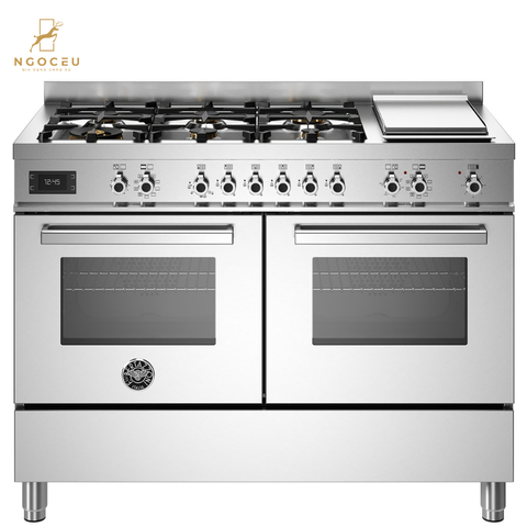 Bếp gas hỗn hợp kèm lò nướng Bertazzoni PRO126G2EXT 120 cm