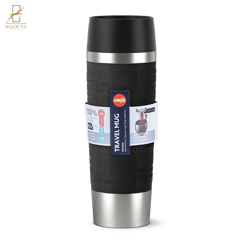 Bình giữ nhiệt Emsa Travel mug dung tích 500ml - Màu đen