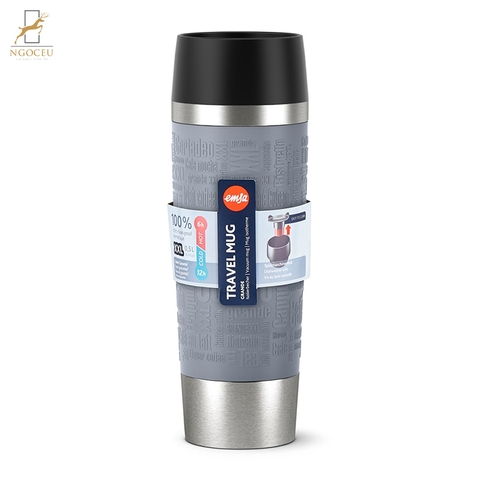 Bình giữ nhiệt Emsa Travel mug dung tích 500ml - Màu xám