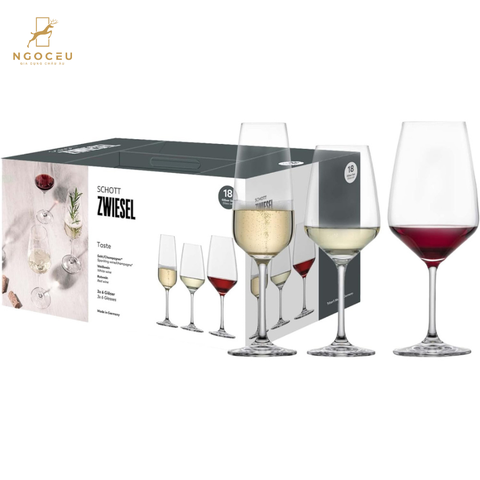 Bộ ly pha lê 18 món Schott Zwiesel 121868 Premium Box Taste