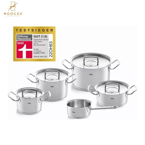 Bộ nồi 5 món Fissler Original Profi Collection 084-128-05-000/0 kèm quánh