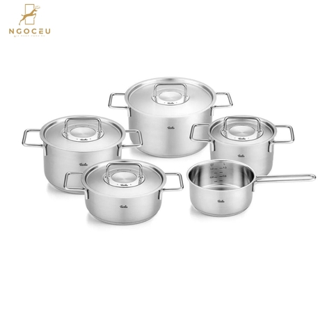 Bộ nồi vung thép 5 món Fissler Pure 086-114-05-000