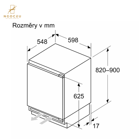Tủ mát âm tủ Bosch KUR21ADE0 - Serie 6