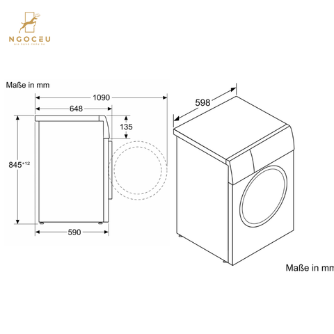 Máy giặt 10kg Bosch WGB2560X1 - Serie 8