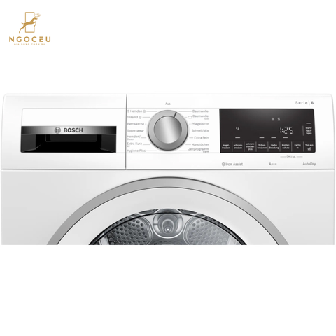 Máy sấy bơm nhiệt 8kg Bosch WQG233C90 - Serie 6