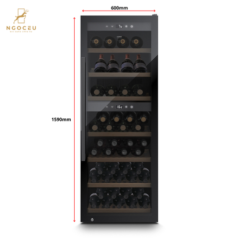 Tủ bảo quản rượu vang Caso WineExclusive 126 Smart