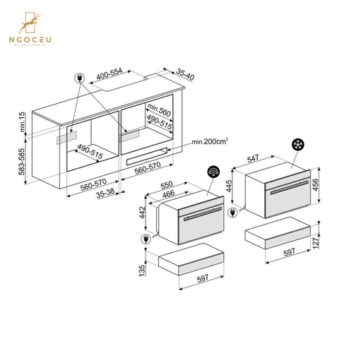 Ngăn kéo hút chân không Smeg Dolce Stil Novo Aesthetic CPV615NR