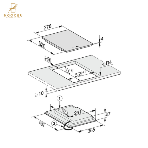 Bếp từ Miele CS 7612 FL