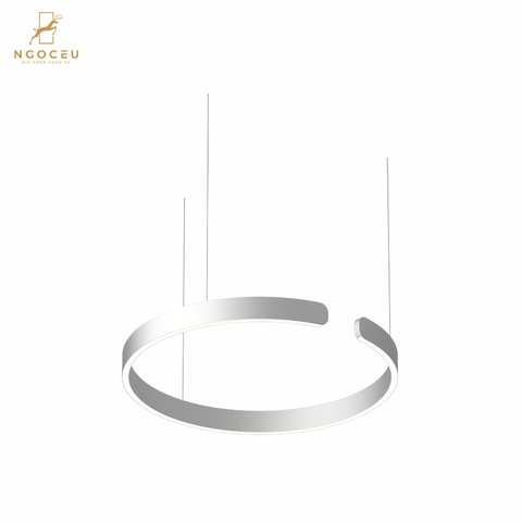 Đèn thả treo trần Occhio Mito Sospeso 60cm - Màu Bạc