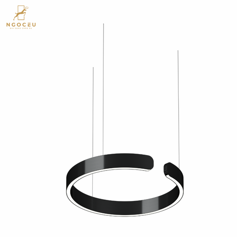 Đèn thả treo trần Occhio Mito Sospeso 40cm - Màu Đen Đậm