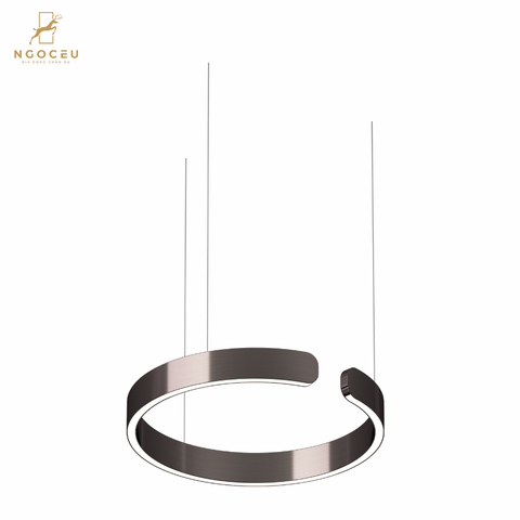 Đèn thả treo trần Occhio Mito Sospeso 40cm - Màu Nâu Đen