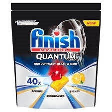 Viên rửa bát Finish Quantum 40 viên - Hương Chanh