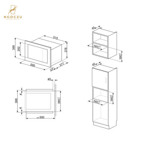 Lò vi sóng Smeg Dolce Stil Novo Aesthetic FMI625CN