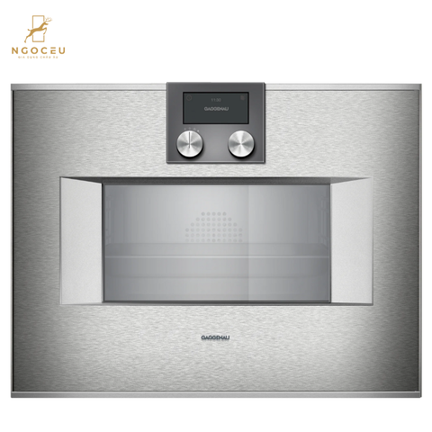 Lò nướng kèm hấp cánh phải Gaggenau BS450111 - Serie 400 - Màu Xám
