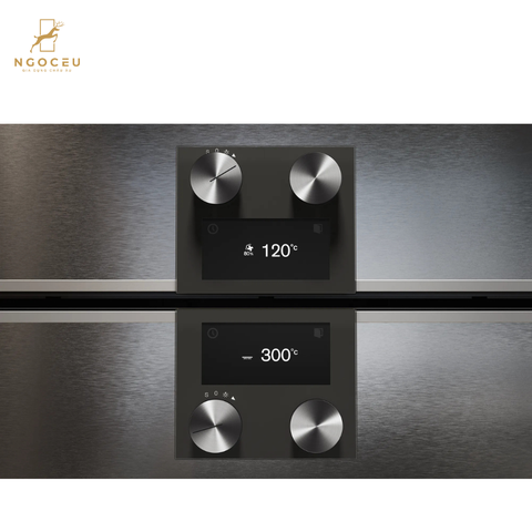 Lò nướng kèm hấp cánh trái Gaggenau BS455101 - Serie 400 - Màu Xám Than
