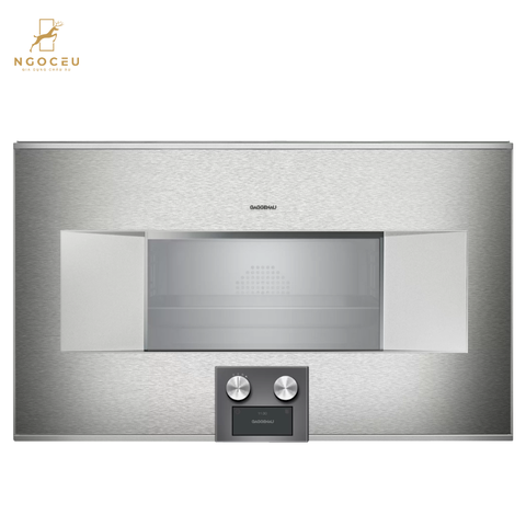 Lò nướng kèm hấp cánh trái Gaggenau BS485112 - Serie 400 - Màu Xám