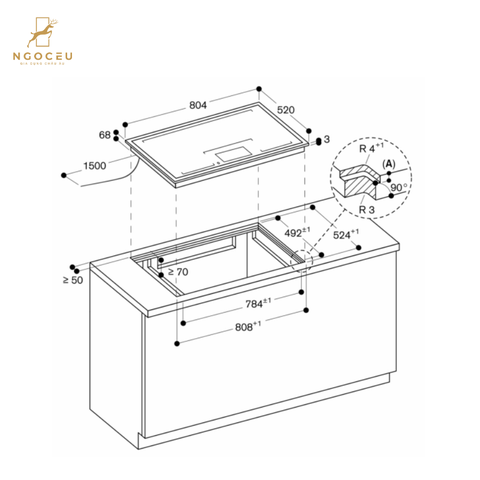 Bếp từ Gaggenau CX482111 80cm - Serie 400