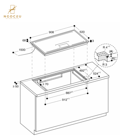Bếp từ Gaggenau CX492111 90cm - Serie 400