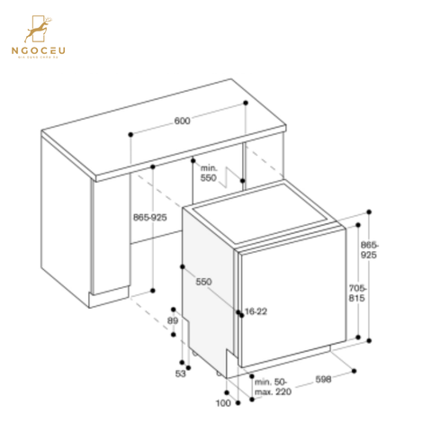 Máy rửa bát Gaggenau DF271101F - Serie 200