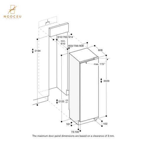 Tủ mát âm tủ 357L - Gaggenau RC462305 - Serie 400