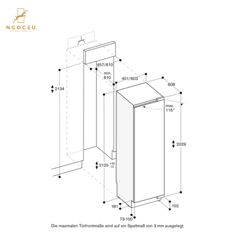 Tủ bảo quản rượu vang Gaggenau RW466305 - Serie 400